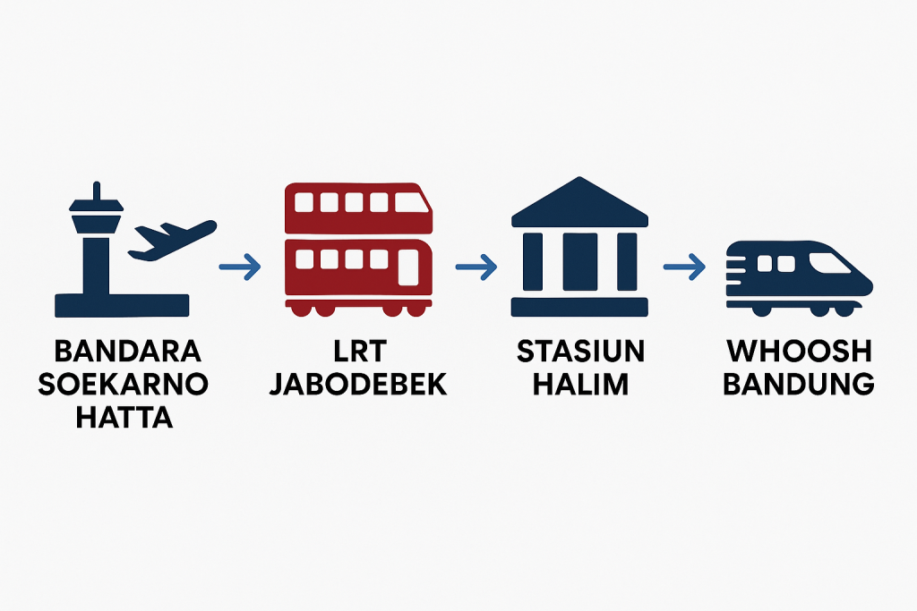 Cara Naik Whoosh dari Bandara Soekarno Hatta ke Stasiun Halim