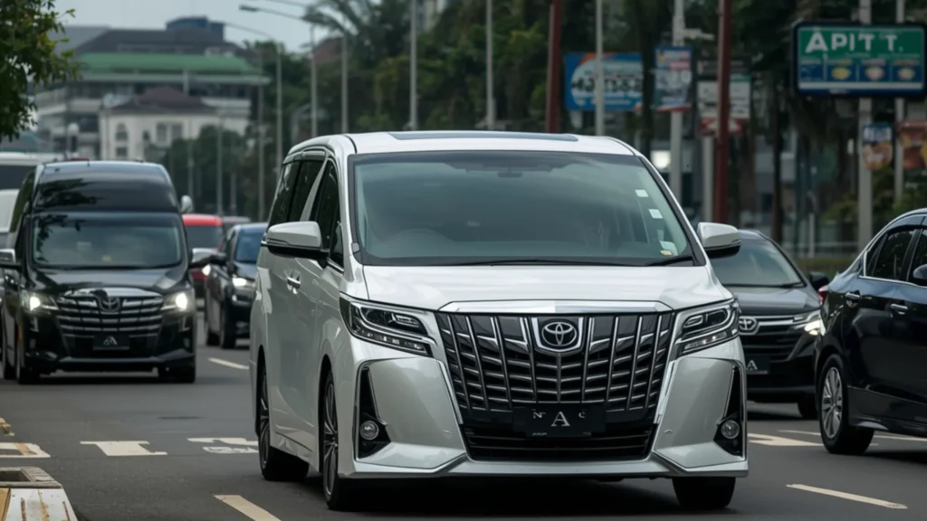 isi dalam mobil alphard